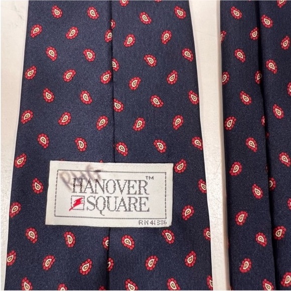 EUC Hanover Square Blue Paisley Tie - Picture 7 of 7